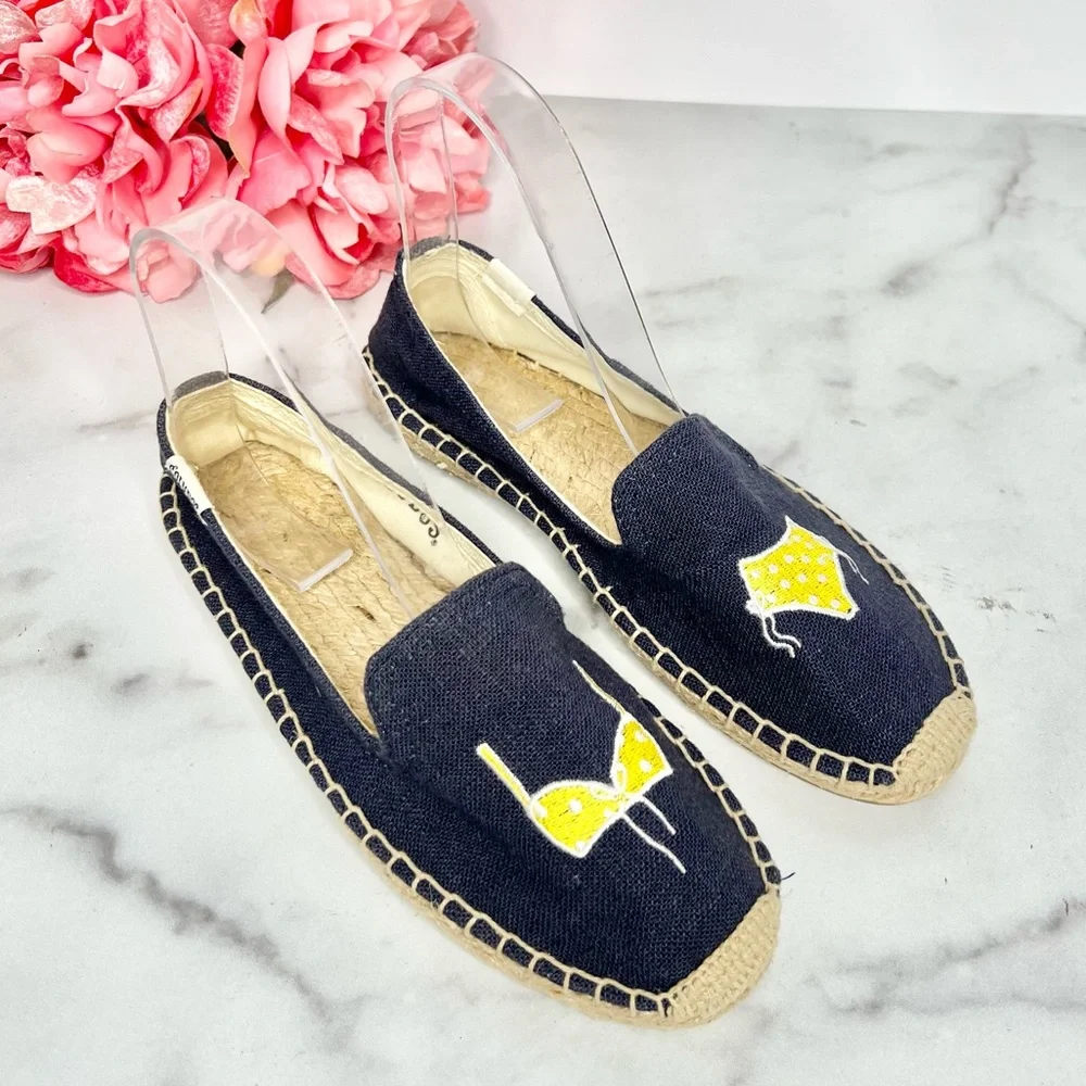 SOLUDOS Yellow Polka Dot Bikini Espadrilles